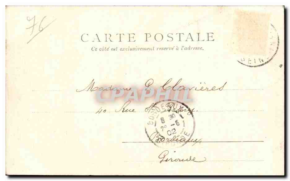 CPA Rouen Ste Madeleine — Verso