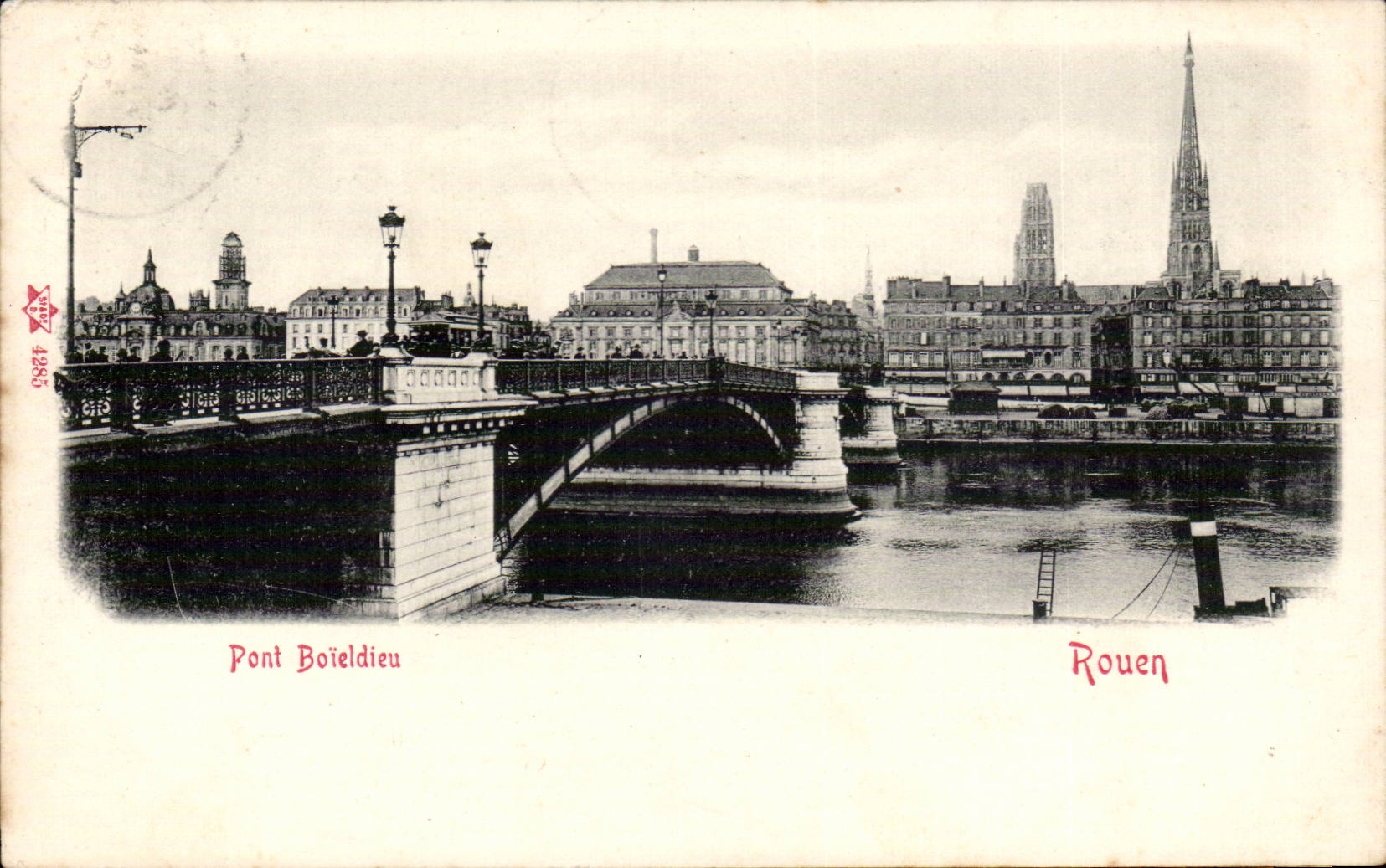 CPA Rouen Pont Boieldieu