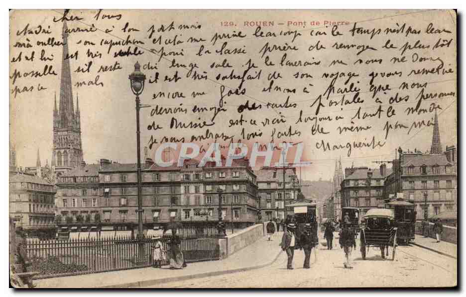 CPA Rouen Pont de pierre