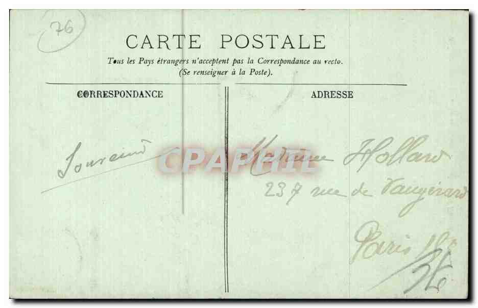 CPA Rouen Notre Dame Tombeau des Ducs de Breze — Verso