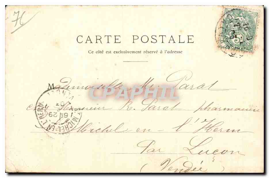 CPA La Normandie Coiffes d'hier Rouen croquis en 867 par les danois de Rollon reunis sur des gabares Folklore Coiffe  — Verso