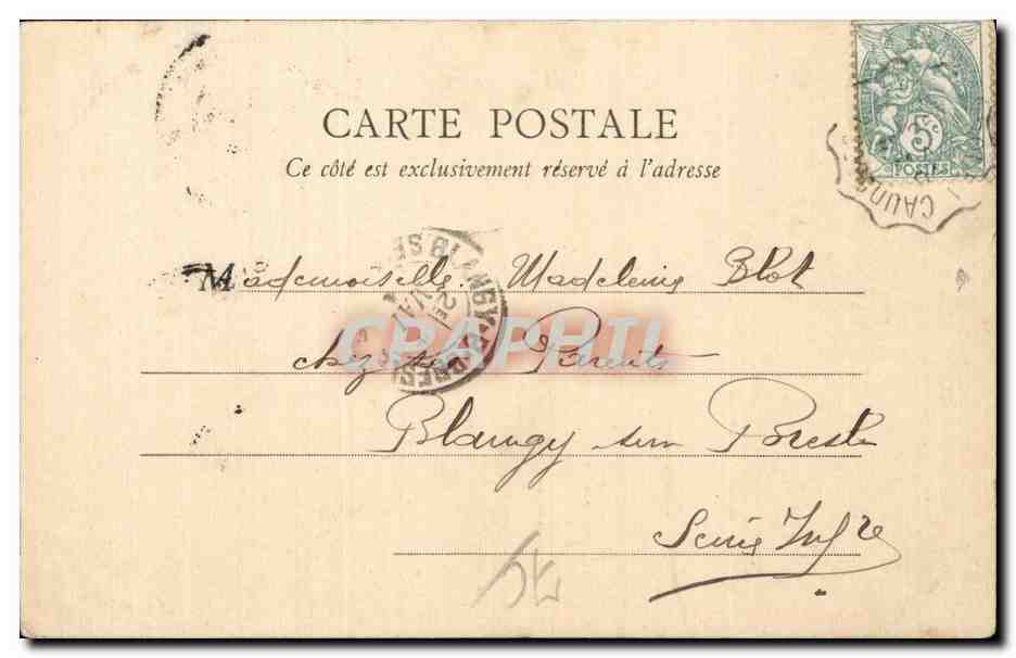CPA Rouen Fontaine de la Croix de Pierre Enfants — Verso