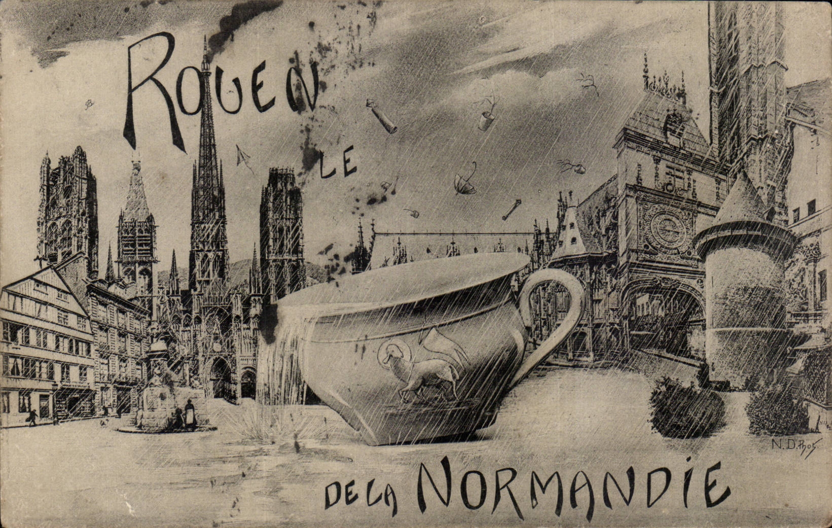 CPA Rouen Le pot de la Normandie