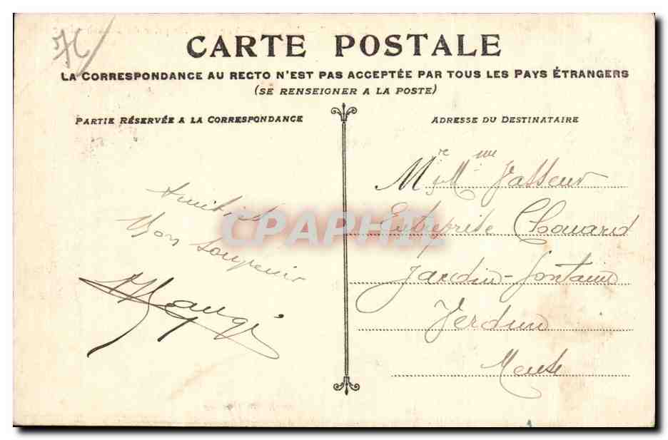 CPA Rouen Vue generale prise du transbordeur — Rückseite