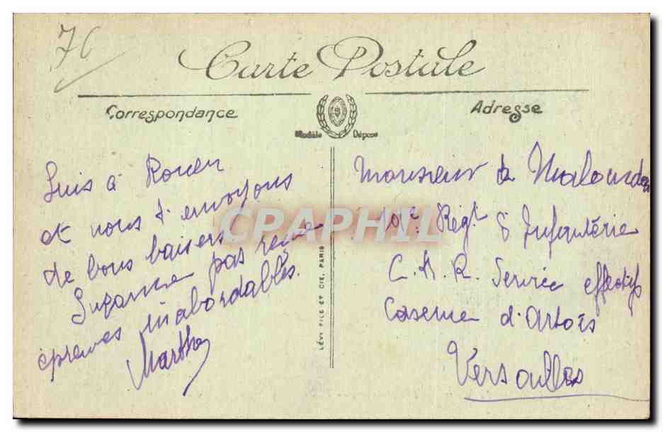 CPA Rouen Le musee — Rückseite