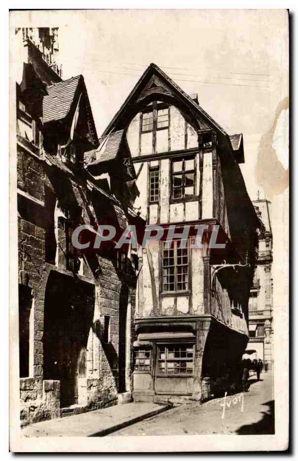 CPA Rouen Vieilles maisons