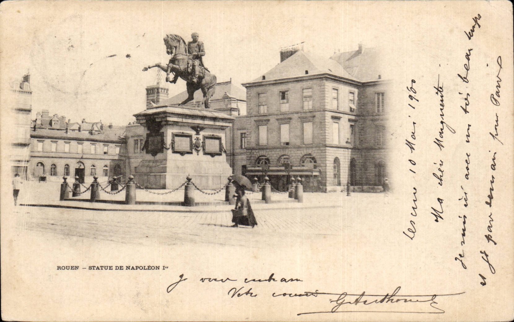 CPA Rouen Statue de Napoleon 1er