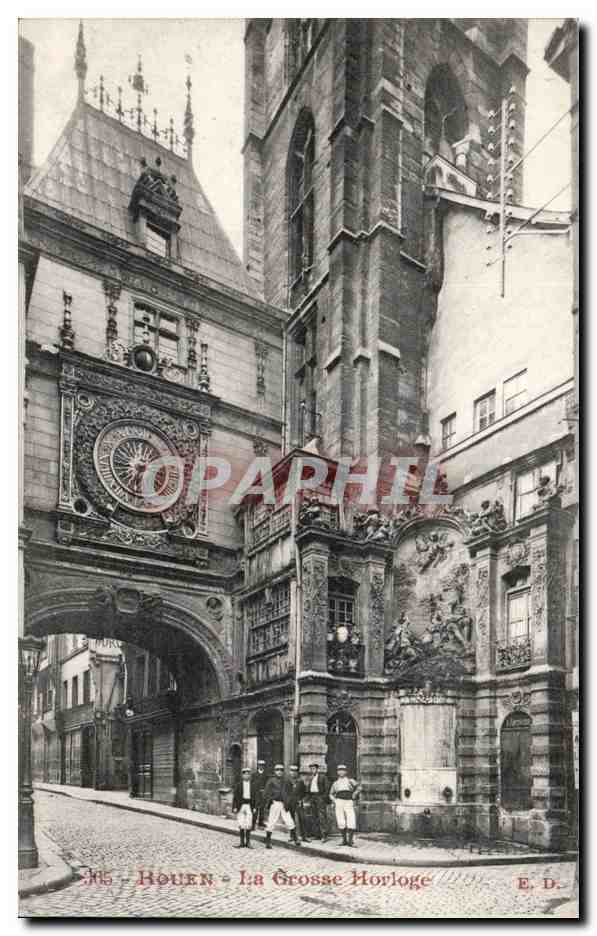 CPA Rouen La grosse horloge