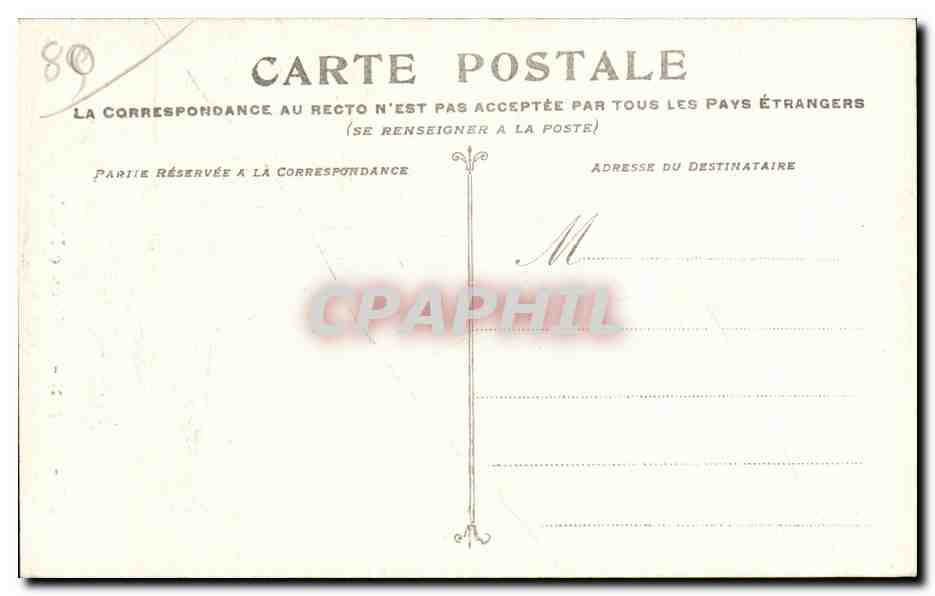CPA Rouen La grosse horloge — Rückseite