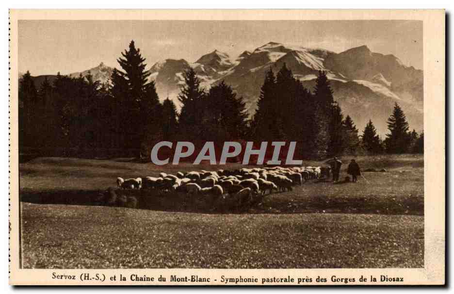 Servoz (H.-S.) et la Chaîne du Mont-Blanc - Symphonie pastorale près des Gorges de la Diosaz