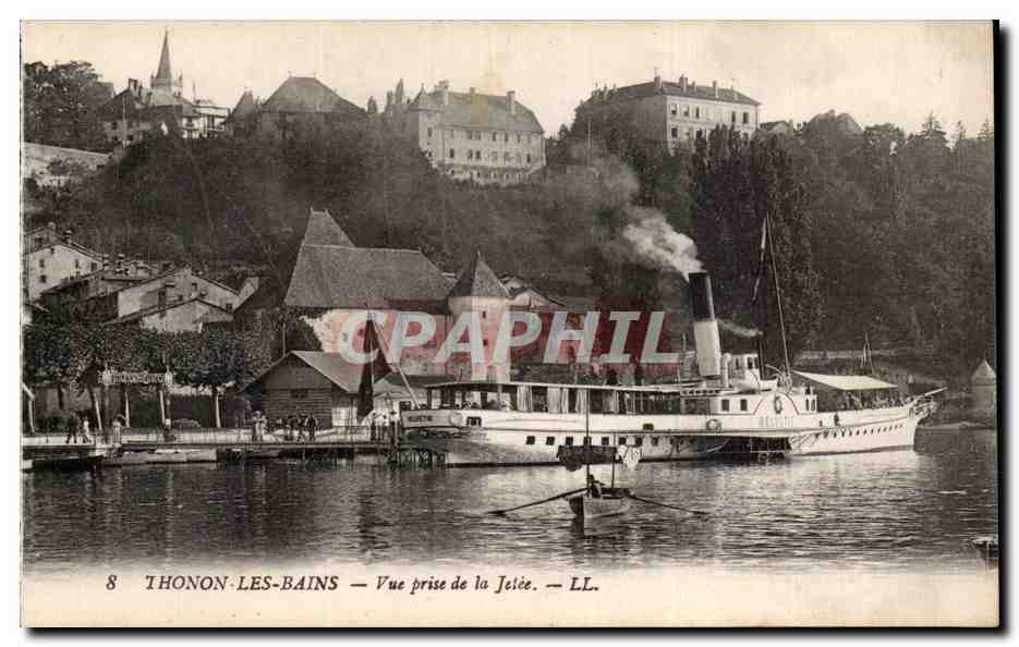 Thonon-les-Bains — Vue prise de la Jetée — LL.