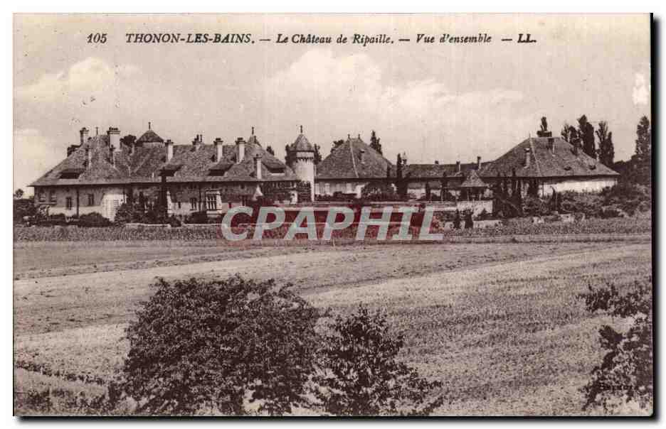 CPA Thonon les Bains Le chateau de Ripaille Vue d'ensemble