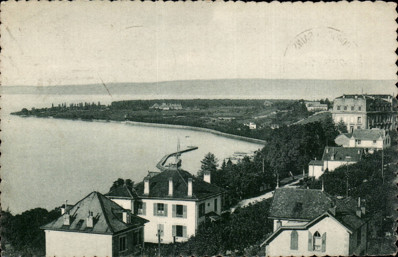 Thonon-les-Bains — Le Port et la pointe de Ripaille — Edition Pons photographie