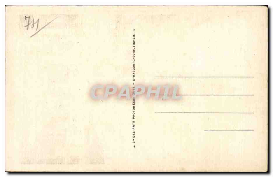 CPA Thonon les Bains L'eglise — Verso