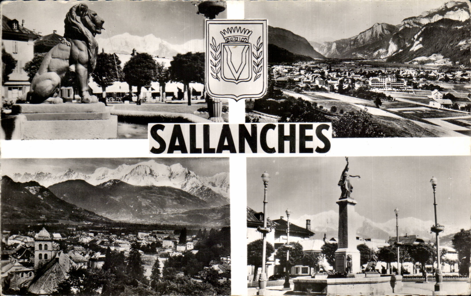 Sallanches — vue panoramique et monuments — Éditions C. Cellard, n° 2741