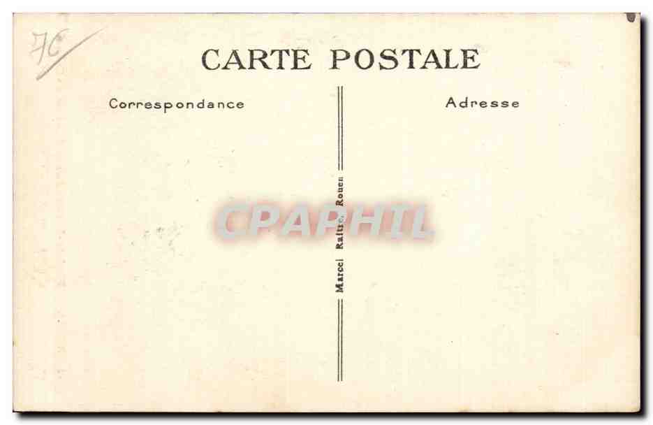 CPA Rouen Rue Saint Romain Passage de la cour des comptes (vieilles maisons du 15eme) — Verso