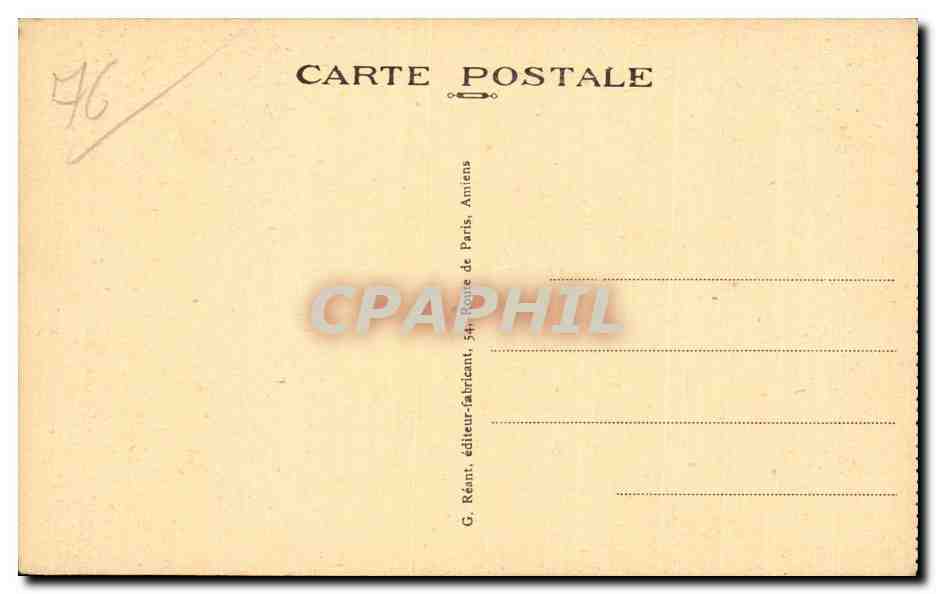 CPA Rouen Le pont transbordeur — Verso
