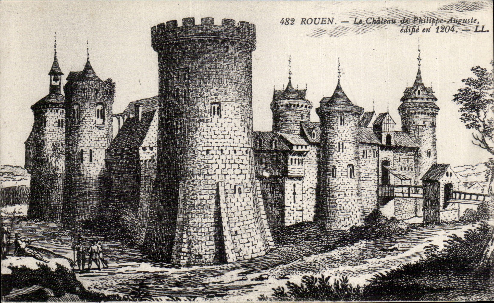CPA Rouen Le chateau de Philippe Auguste