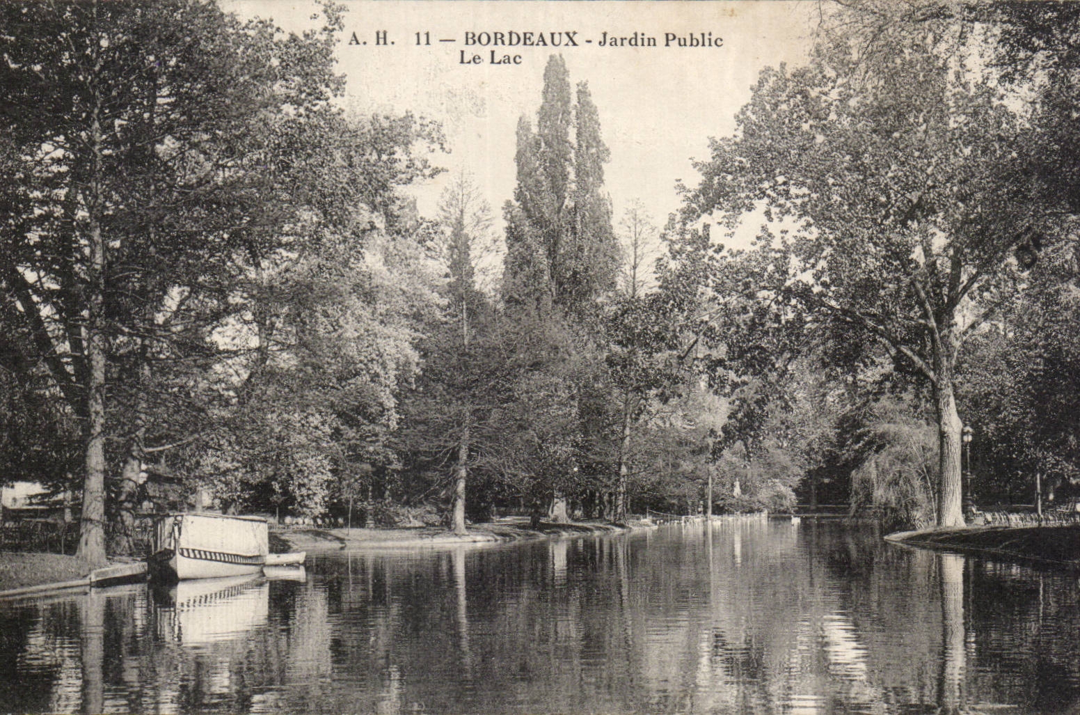 CPA Bordeaux Jardin public Le lac