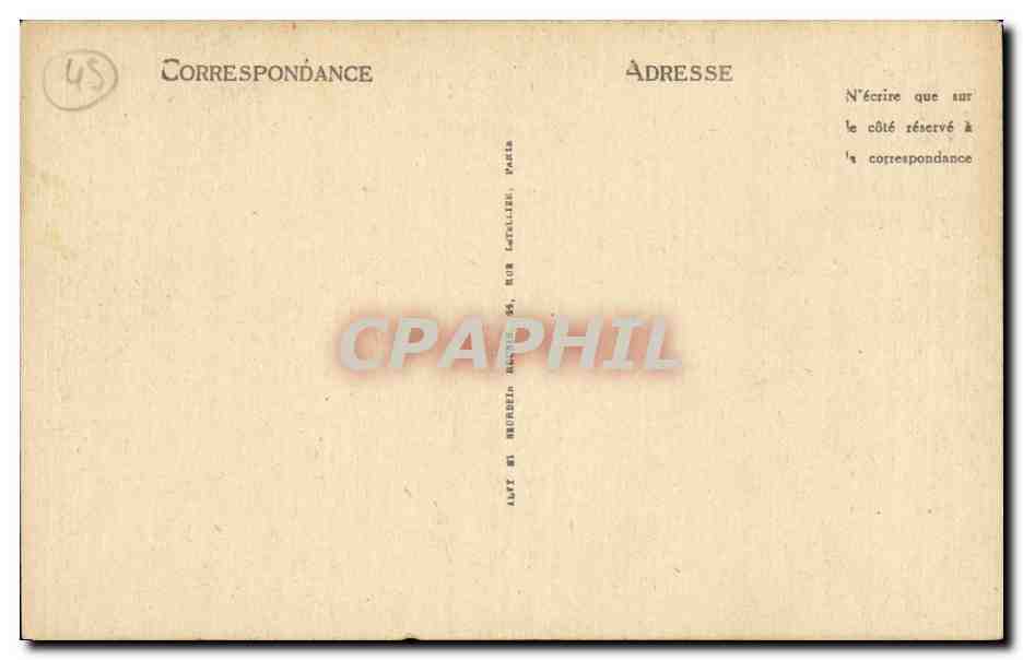 CPA Orleans Jeanne d'arc et les voix — Verso