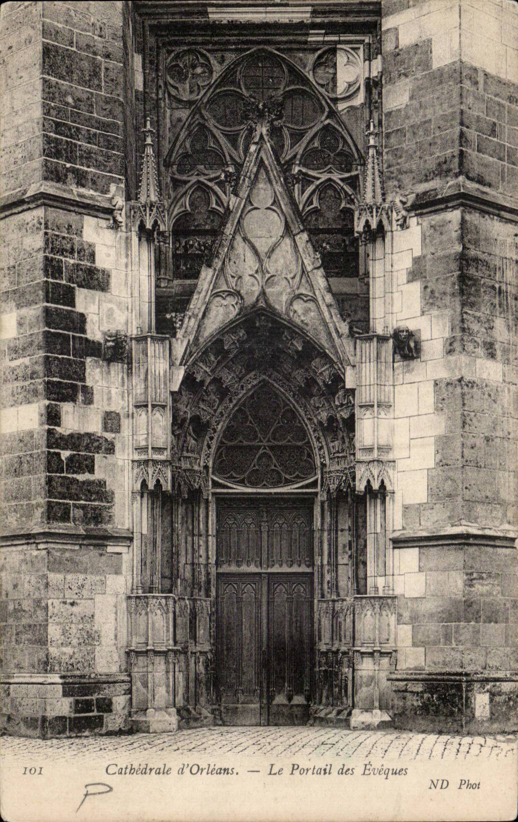 CPA Orleans Cathedrale Le portail des eveques