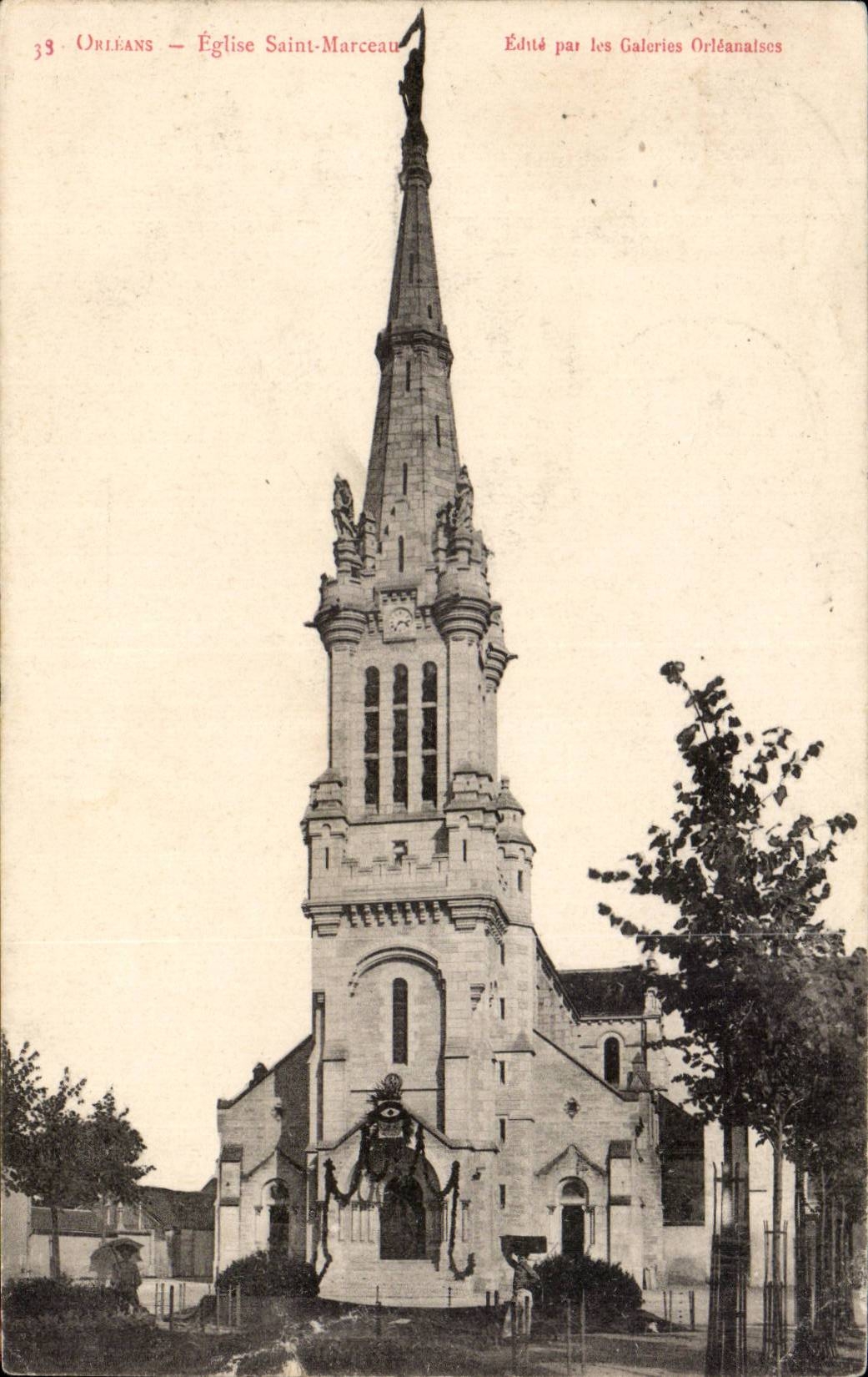 CPA Orleans Eglise Saint Marceau 