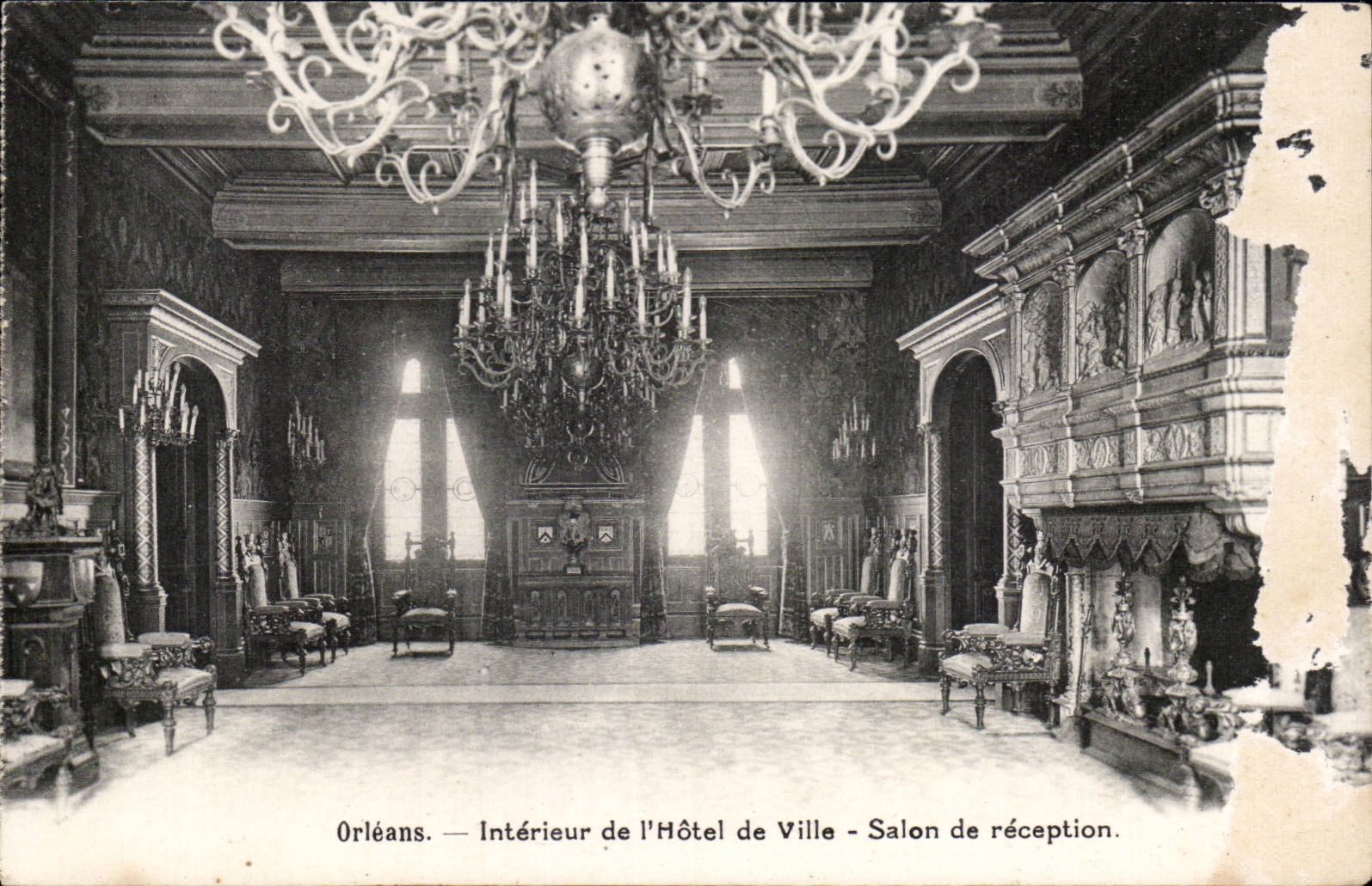 CPA Orleans Interieur de l'hotel de ville Salon de reception