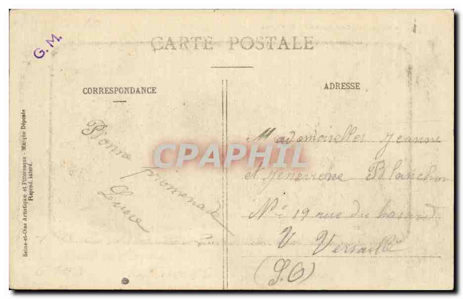 CPA Montlhery Chaetau fort reconstitue par Rodiggiero peintre en 1897 — Back