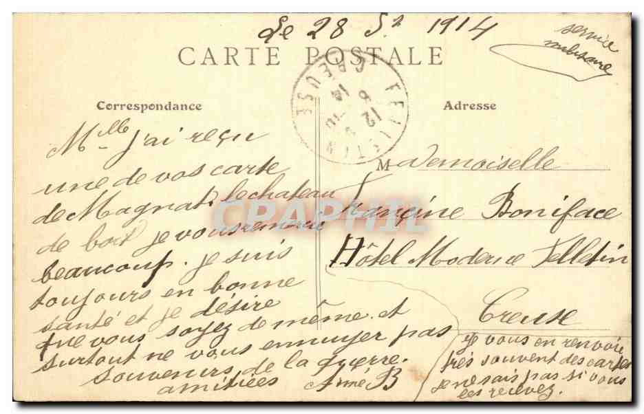 CPA Ailly sur Noye La rue Saint Martin — Rückseite