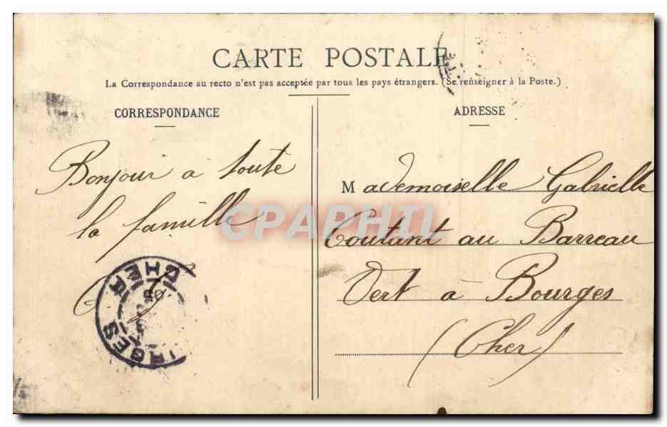 CPA Lorraine Toul Interieur de la gare Train  — Rückseite