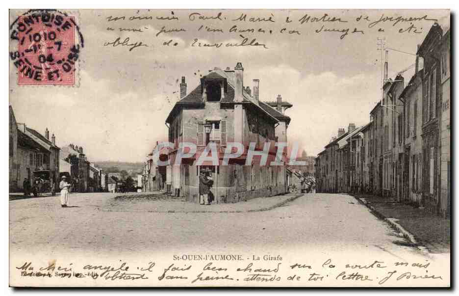 CPA Saint Ouen l'aumone La Girafe