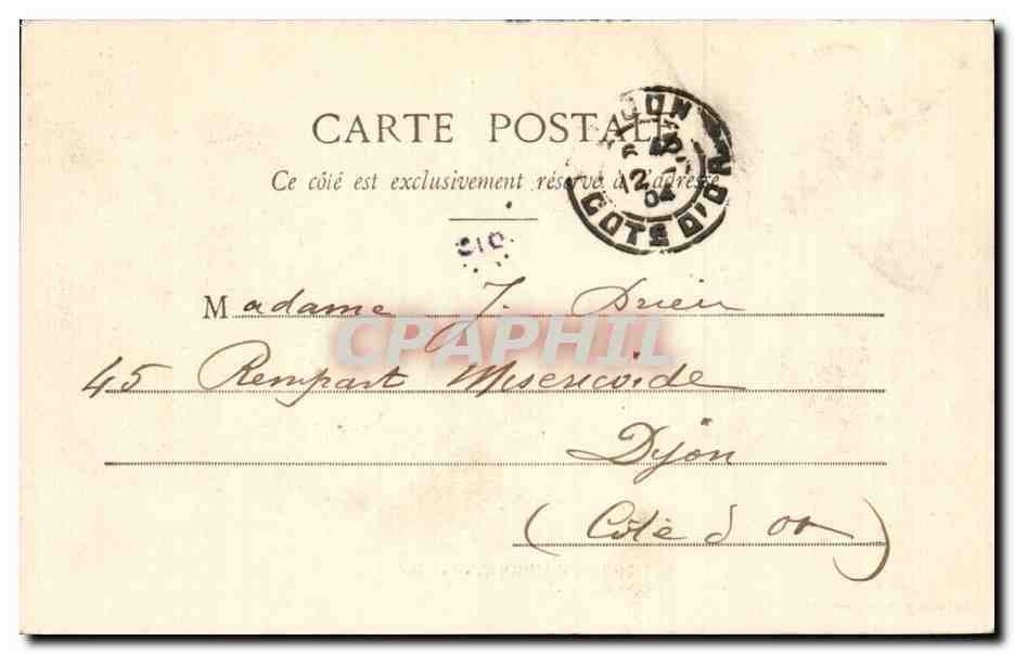 CPA Saint Ouen l'aumone La Girafe — Rückseite