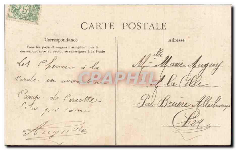 Camp de Cercottes - 23. - Les Dragons formant le Parc des Chevaux — J. Loddé, éditeur, Orléans — Achterkant
