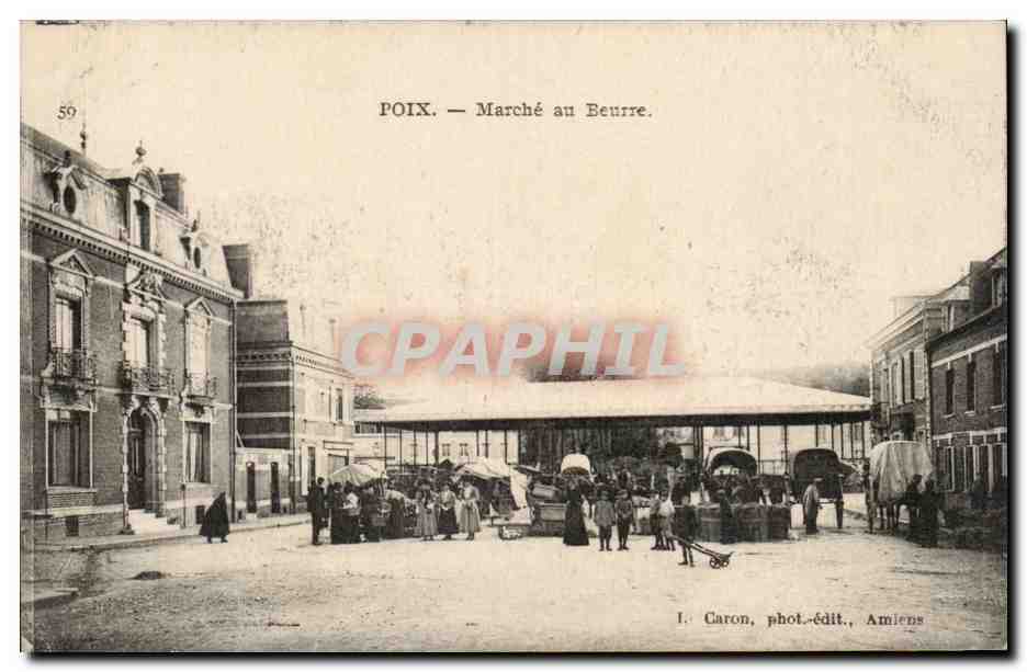 CPA Poix Marche au beurre TOP