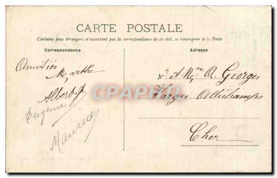 CPA Hardricourt Moulin et boulevard Carnot  — Back