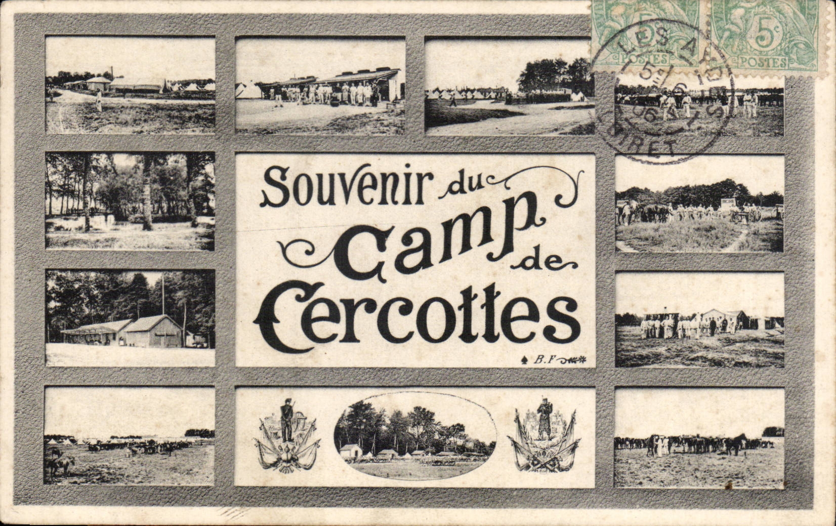 CPA Militaria Souvenir du Camp de Cercottes