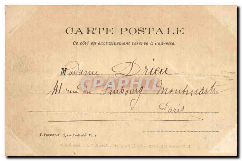 CPA Hameau d'Aulnay La chataignerie dans la vallee aux loups — Rückseite