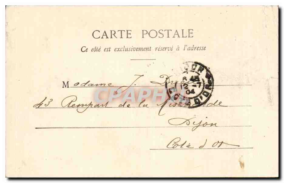 CPA St ouen l'aumone L'eglise — Rückseite