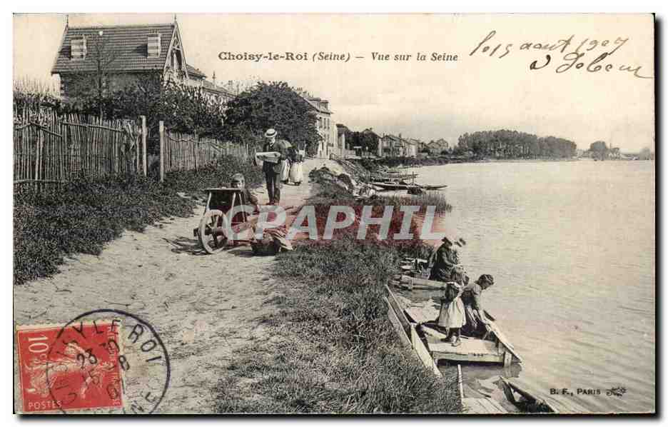 CPA Choisy le Roi Vue sur la Seine