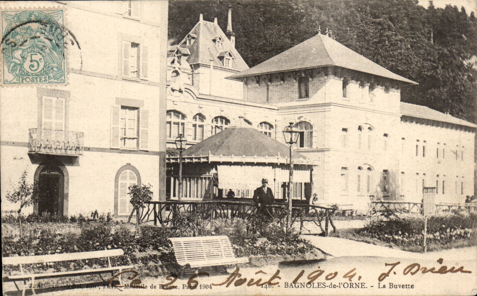 CPA Bagnoles de l'orne La buvette