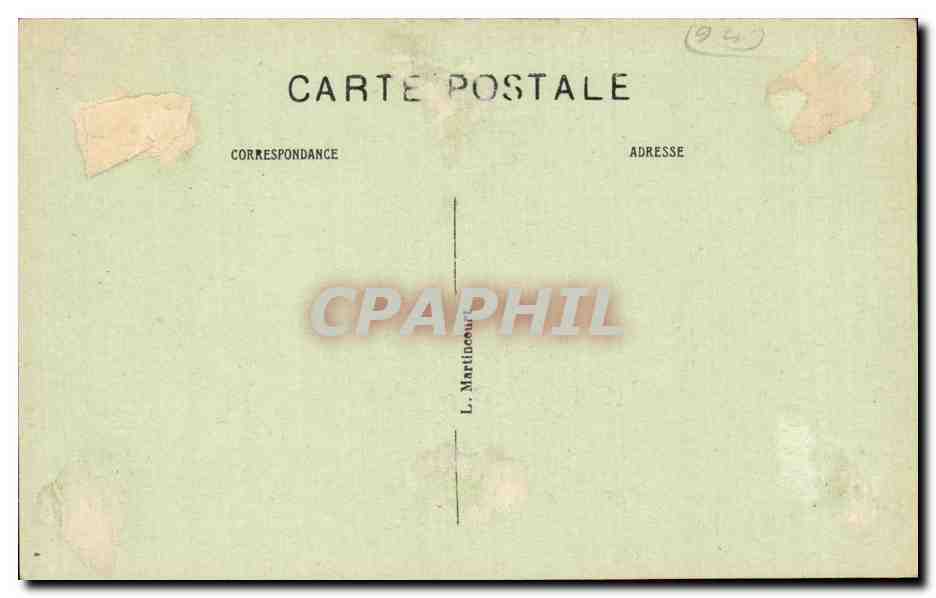 CPA Bonneuil Rue de l'eglise — Back