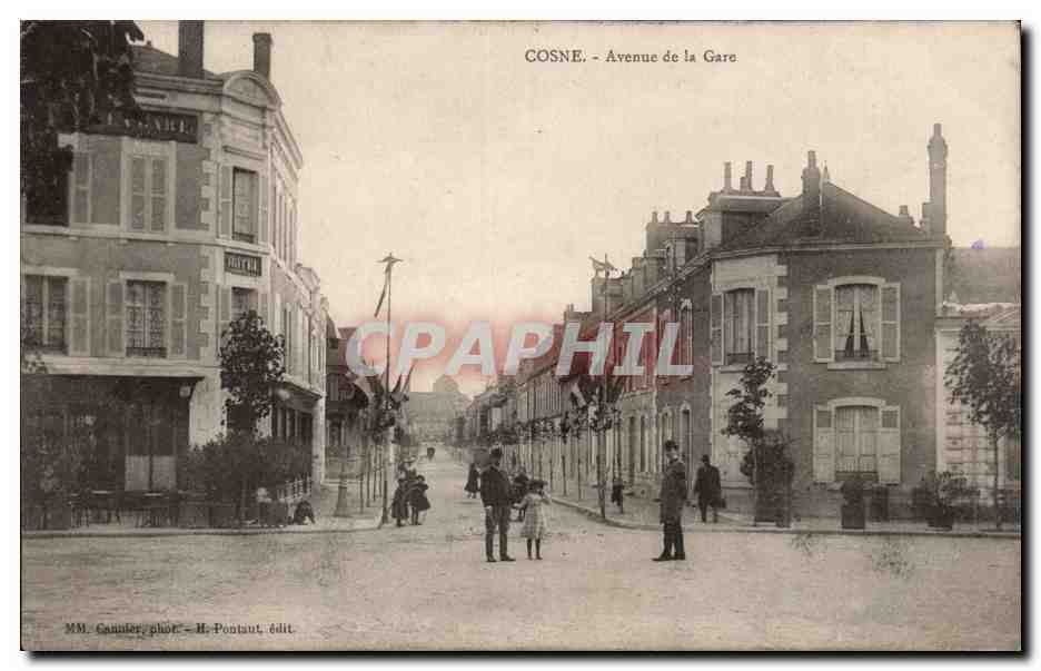 CPA Cosne Avenue de la gare