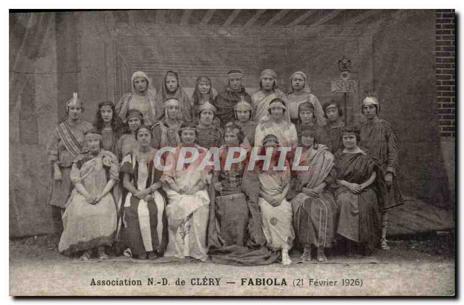 CPA Association de Nd de Clery Fabiola 21 fevrier 1926 Theatre