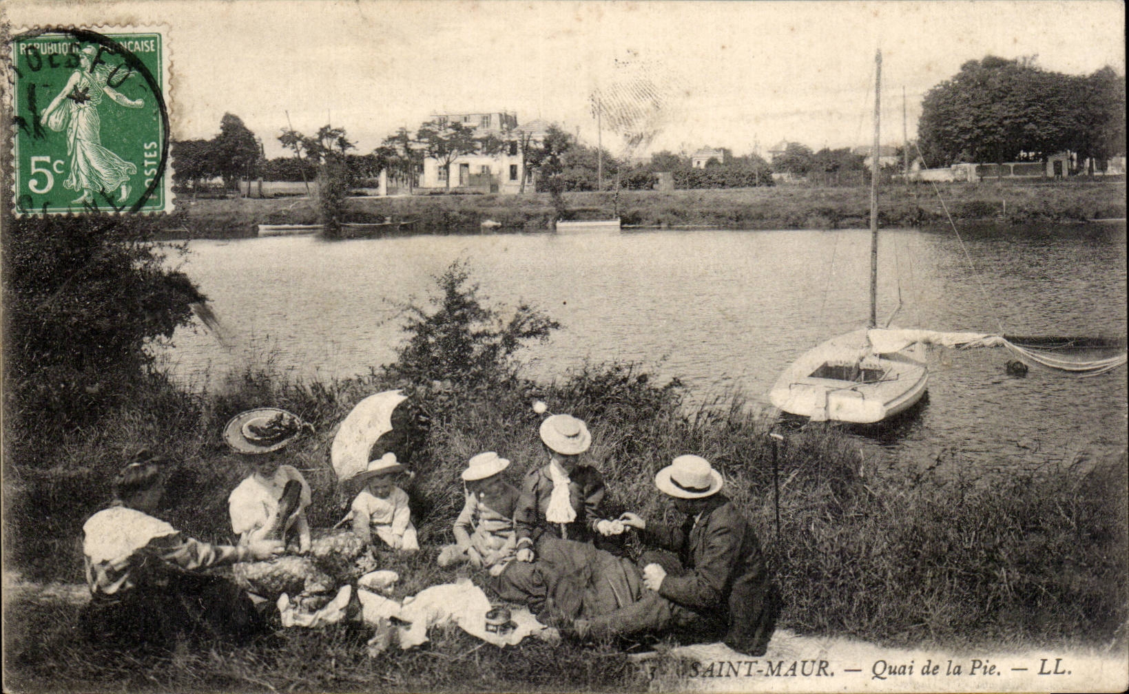 CPA Saint Maur Quai de la pie