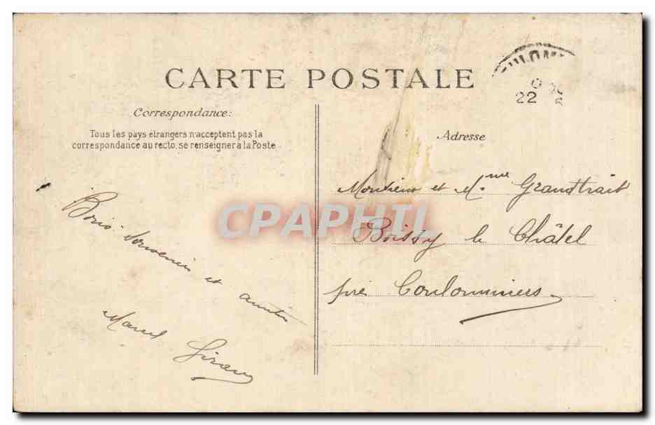 CPA Millenaire Normand 911 1911 Char des drapiers Merciers et de la dentelle Folklore Carnaval — Verso