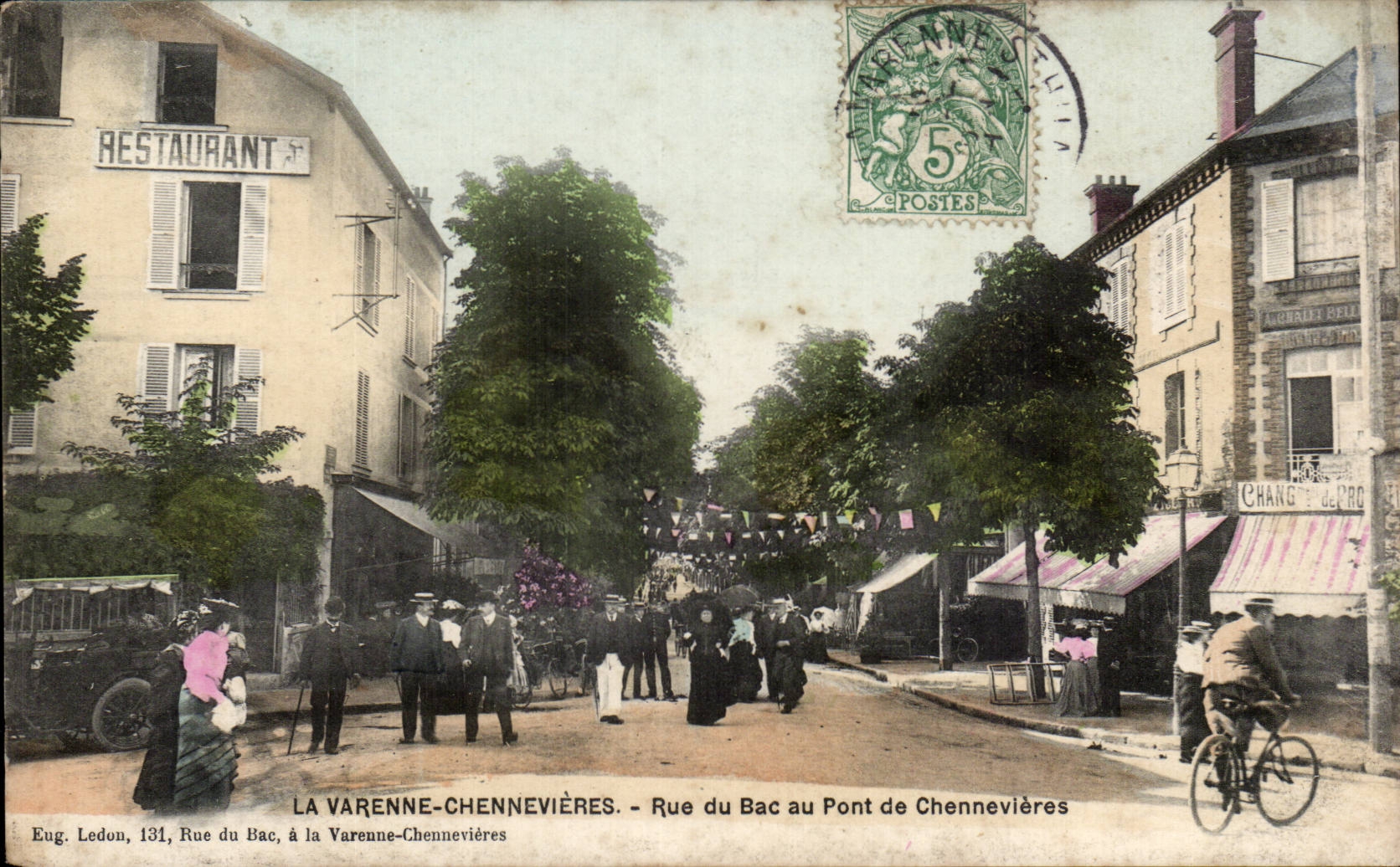 Varenne-Chennevières — Rue du Bac au Pont de Chennevières — Eug. Ledon, 131