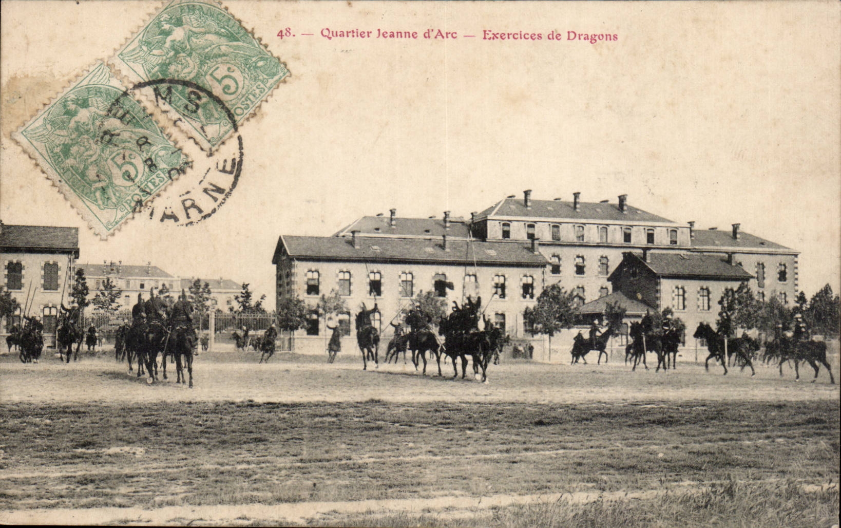 Quartier Jeanne d'Arc — Drachenübungen — Unbekannter Verlag, Nr. 48