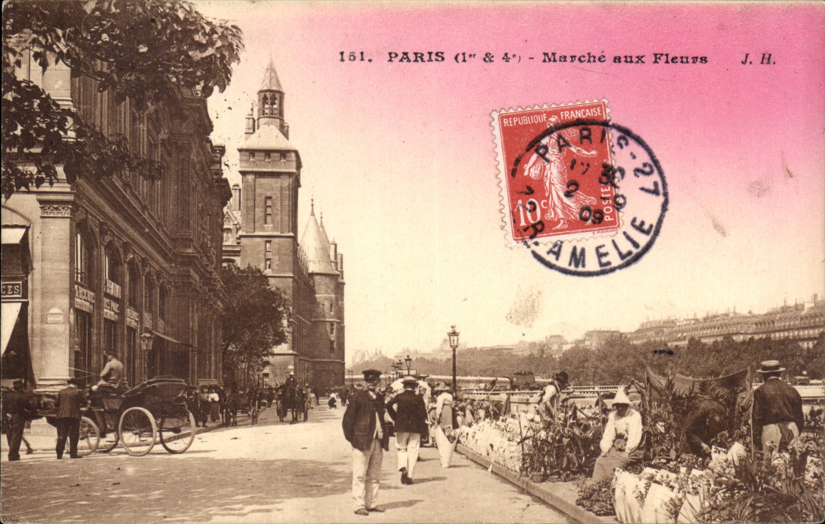 Paris (1er & 4e) - Marché aux Fleurs — J.H. — n°151