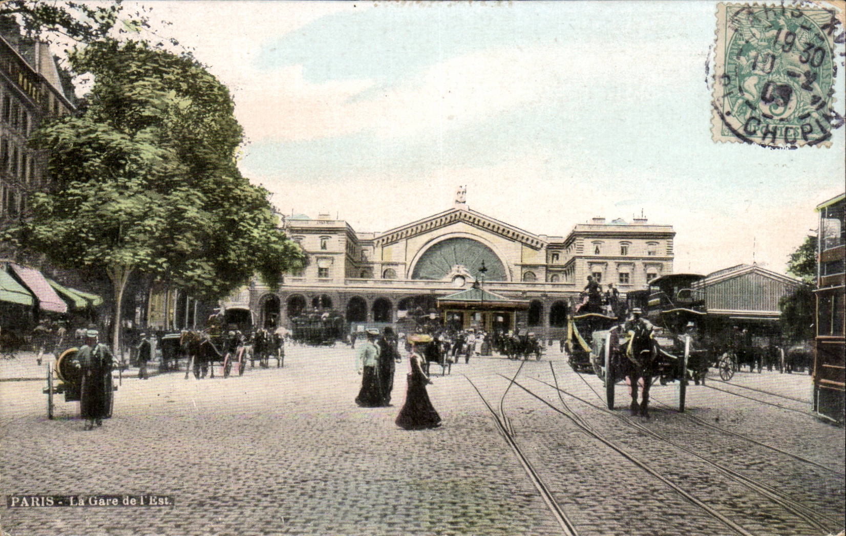 CPA Paris La gare de l'Est 