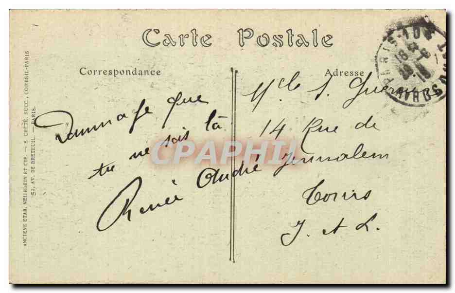 PARIS — L'Avenue Bosquet — ND Phot. n°940 — Verso
